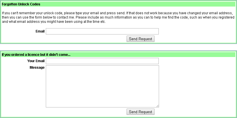 Orphalese Website Contact Forms