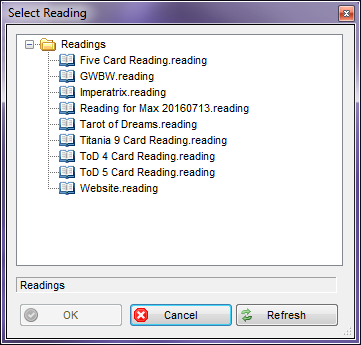 Readings - Open Existing Reading
