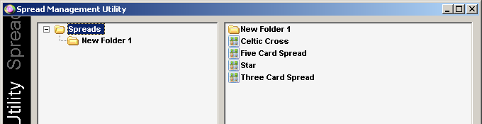 Spread Management Tool Create New Folder